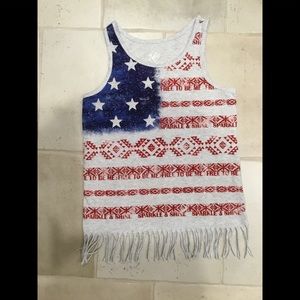 Justice American Flag Red White Blue Tank 14